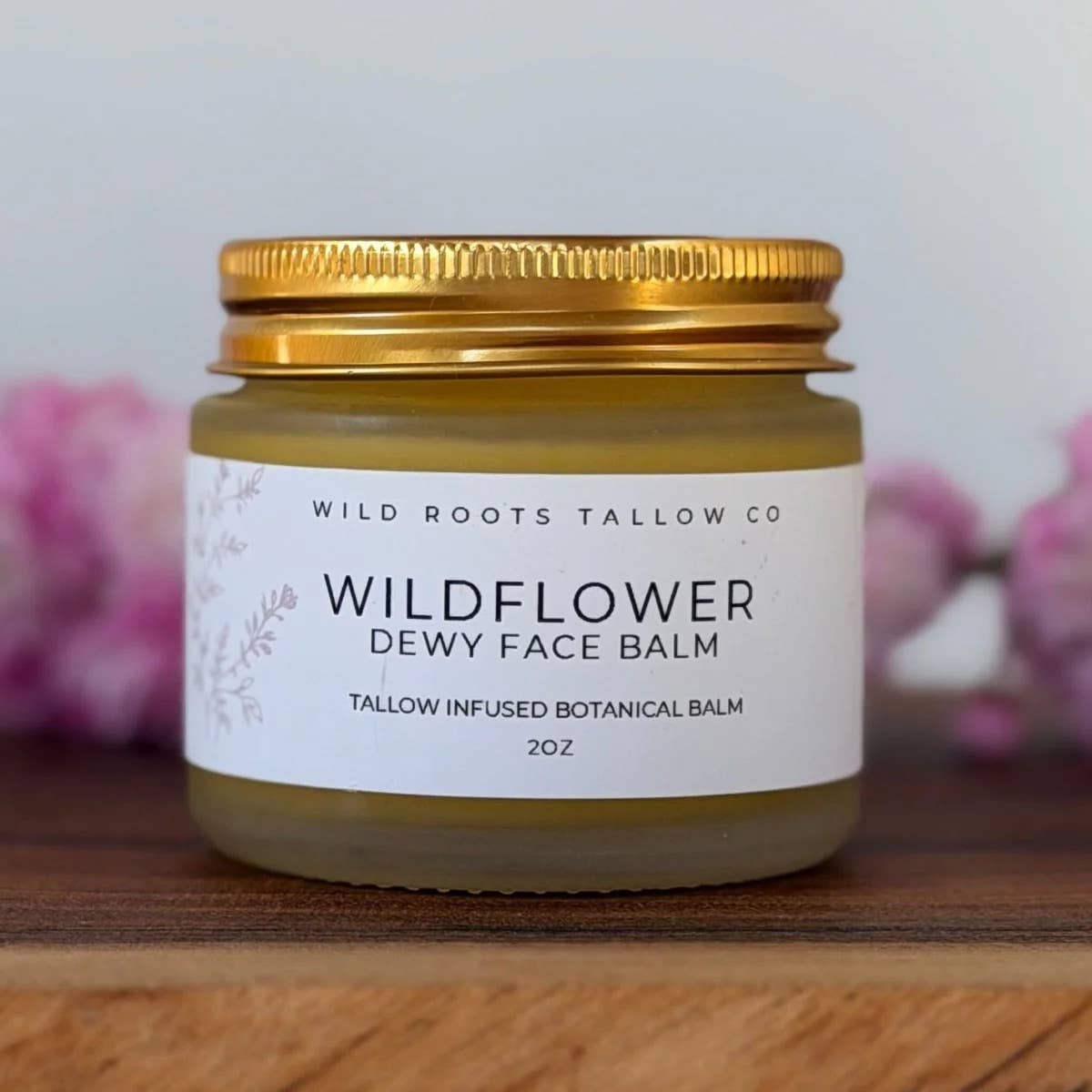 Wildflower Dew Herbal Face Balm with Mango Butter and Tallow