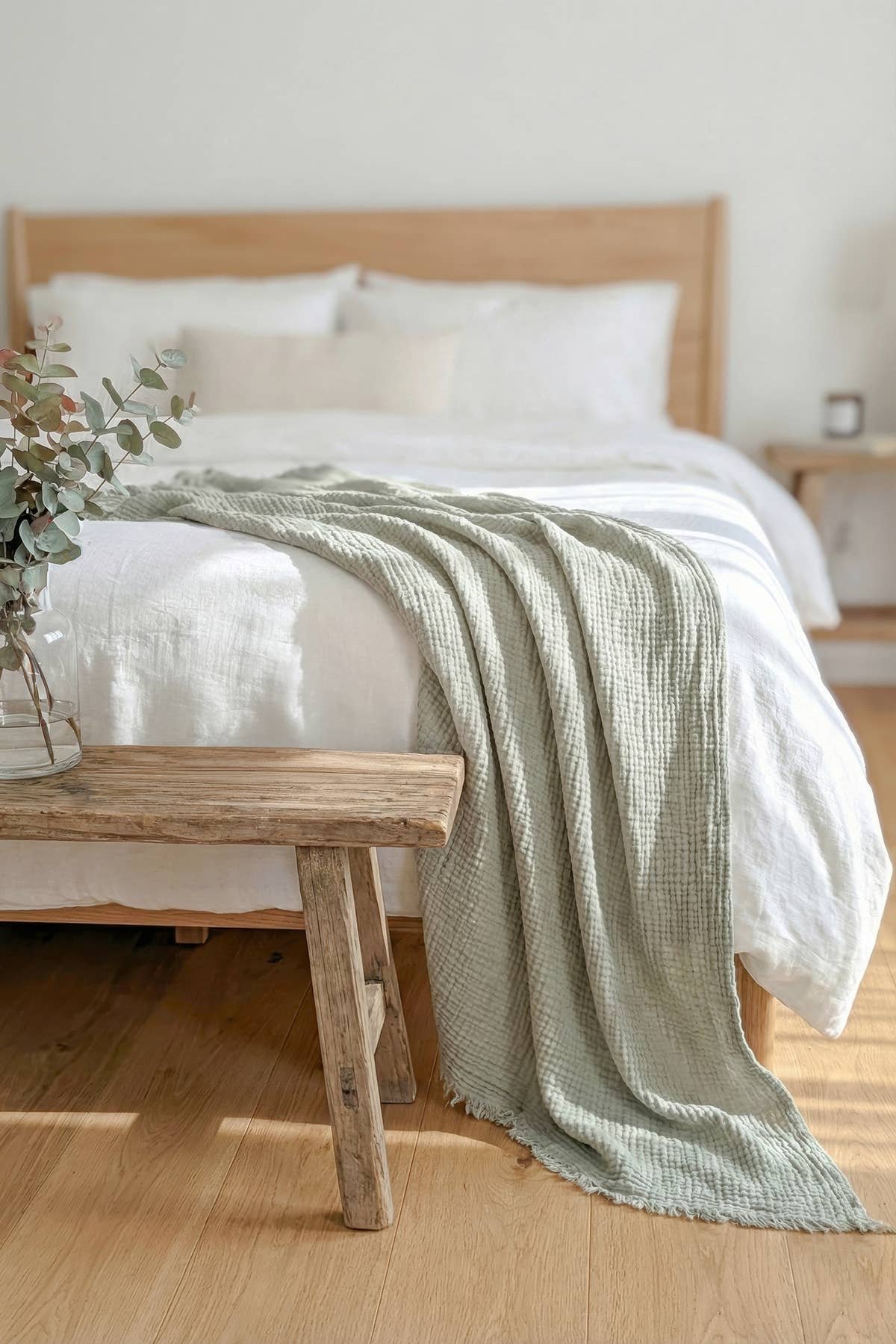 4 Layer Muslin Cotton Throw Blanket