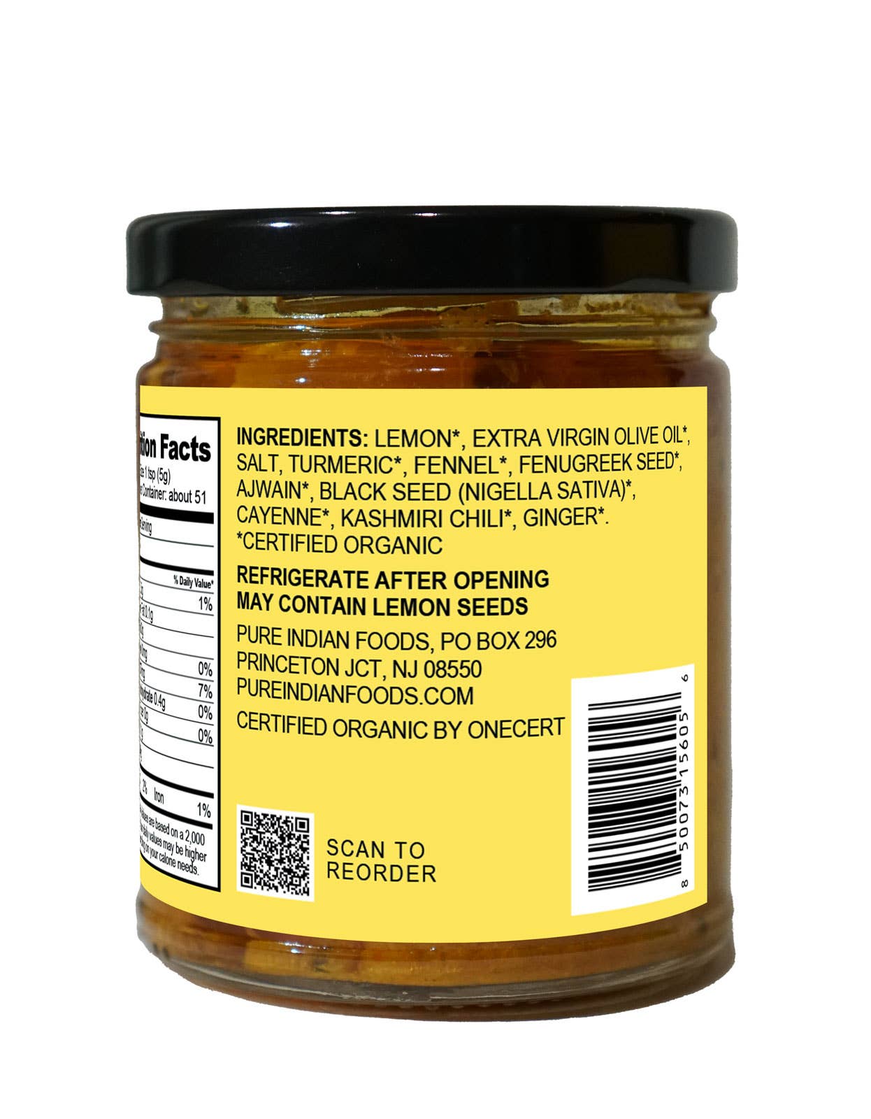 Fermented Lemon Pickle, Certified Organic - 9 oz