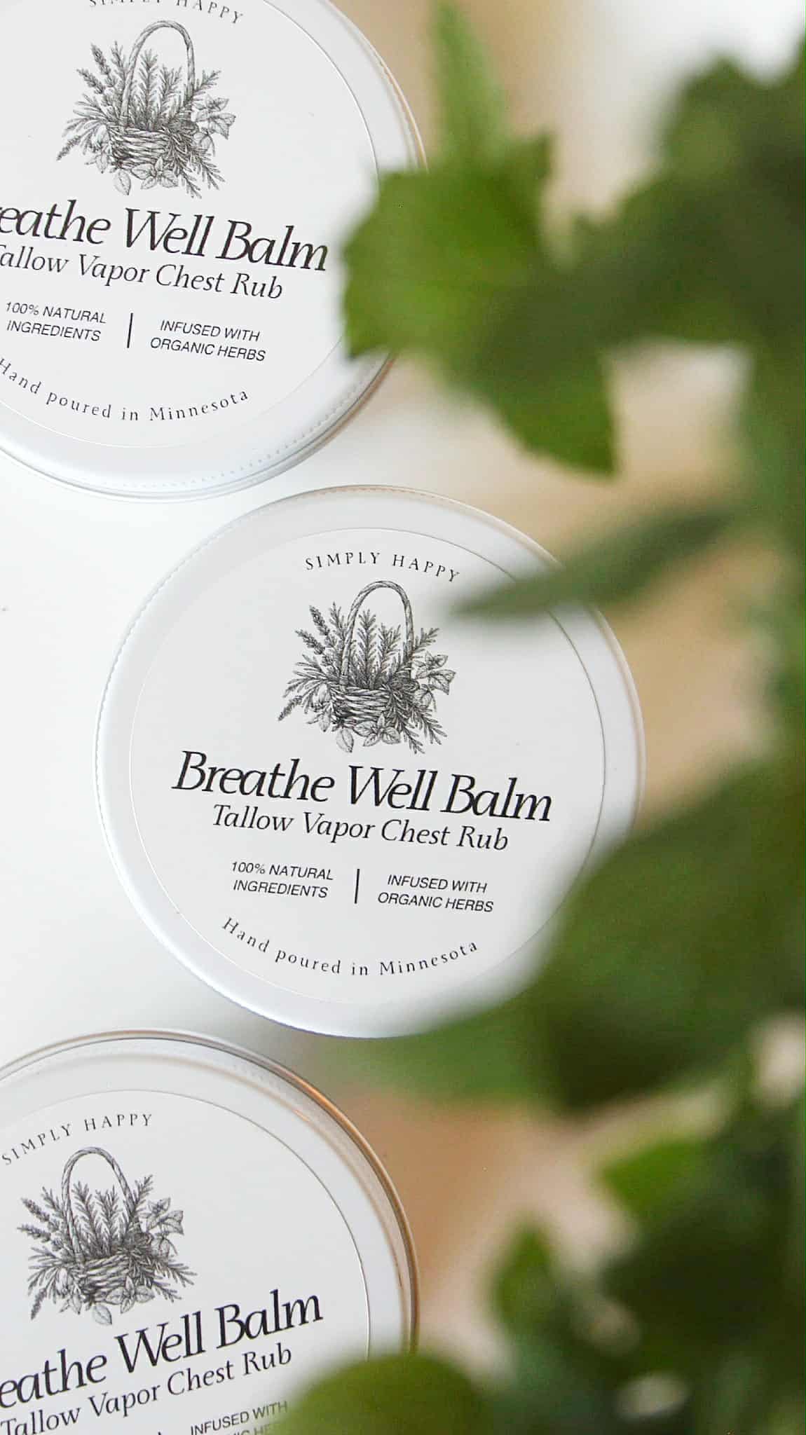 Breathe Well Balm | Tallow Vapor Chest Rub