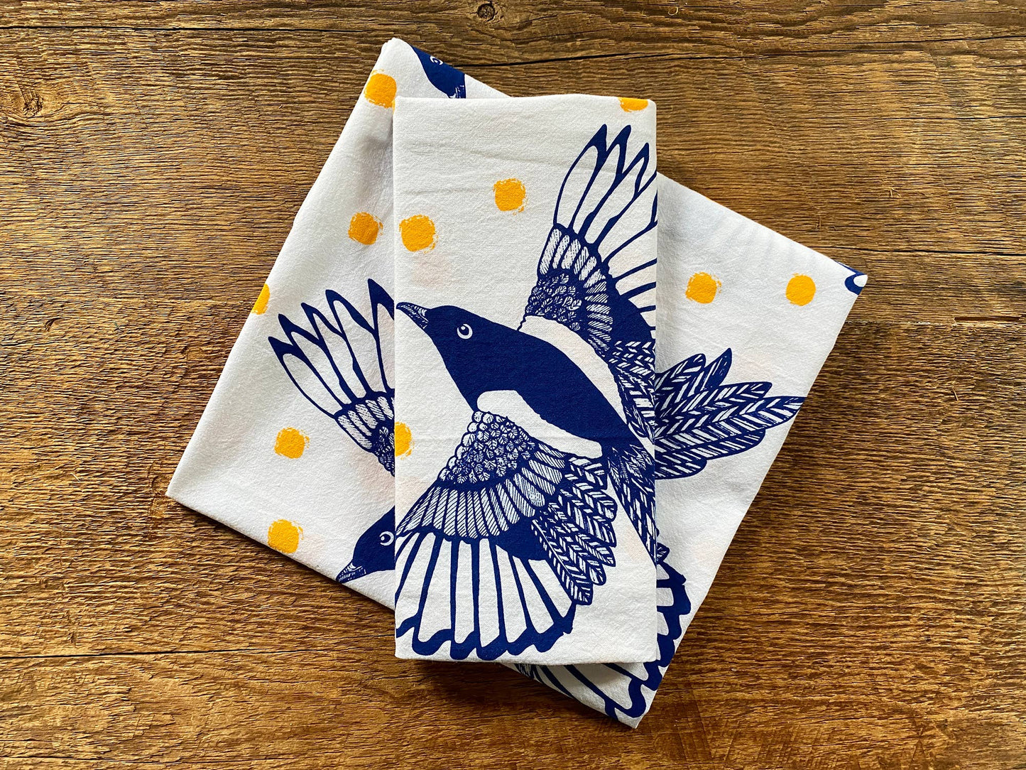 Magpies Tea Towel