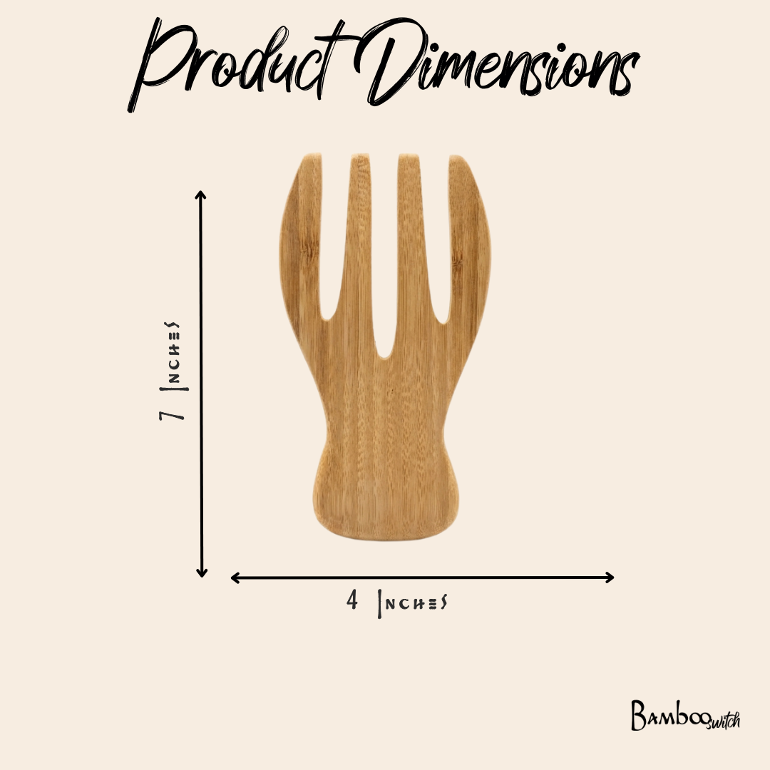 Bamboo Salad Hands Set | Faire Market Bestseller