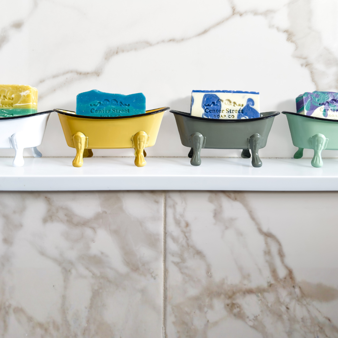 Antique Bathtub Soap Dish, 4-Colors Bright