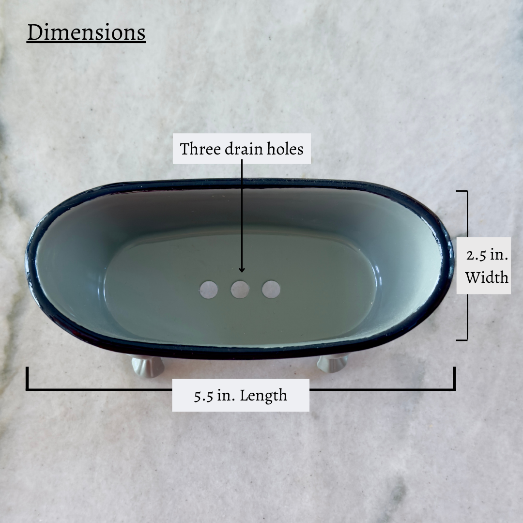 Antique Bathtub Soap Dish, 4-Colors Bright
