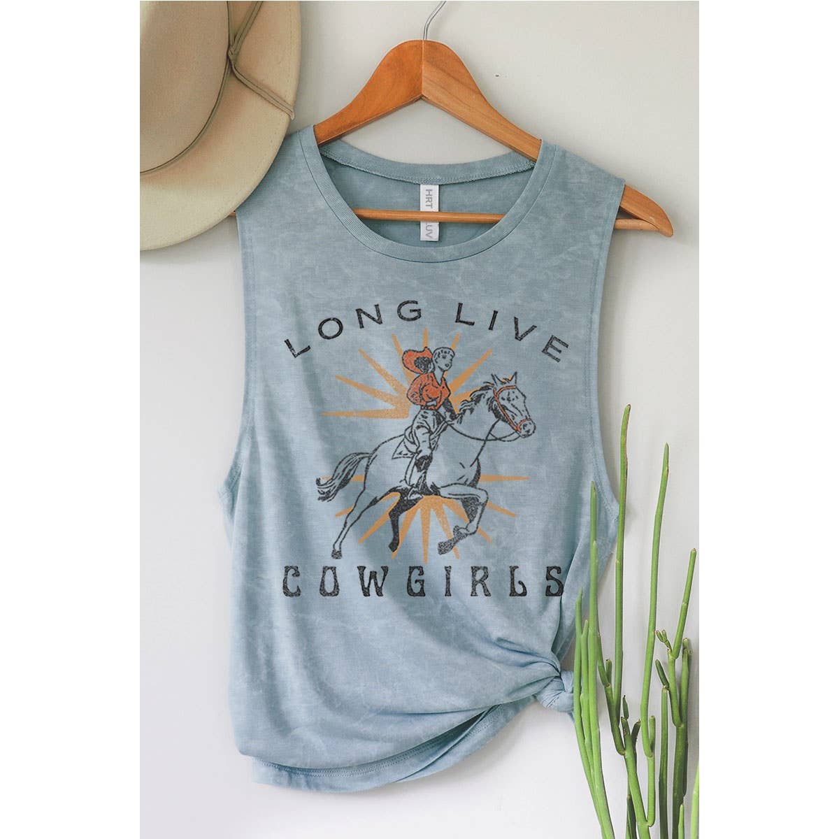 LONG LIVE COWGIRLS GRAPHIC TANK TOP