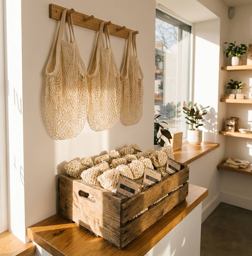 Organic Cotton Net Grocery Bag