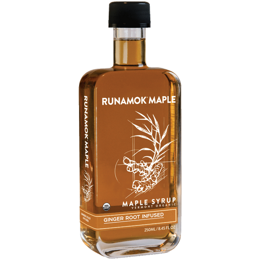 Award-Winning Ginger Root Infused Organic Maple Syrup