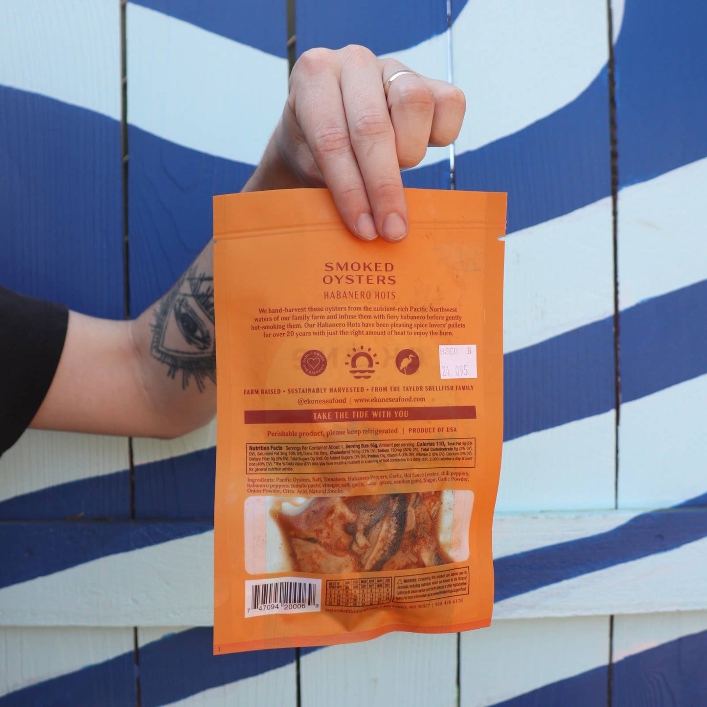 Habanero Smoked Oyster RTE 2.25oz Pouches