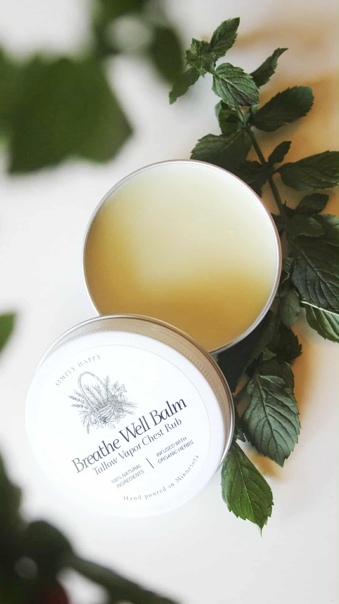 Breathe Well Balm | Tallow Vapor Chest Rub