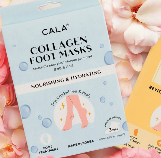 CALA Vitamin C or Collagen Foot Mask Treatment