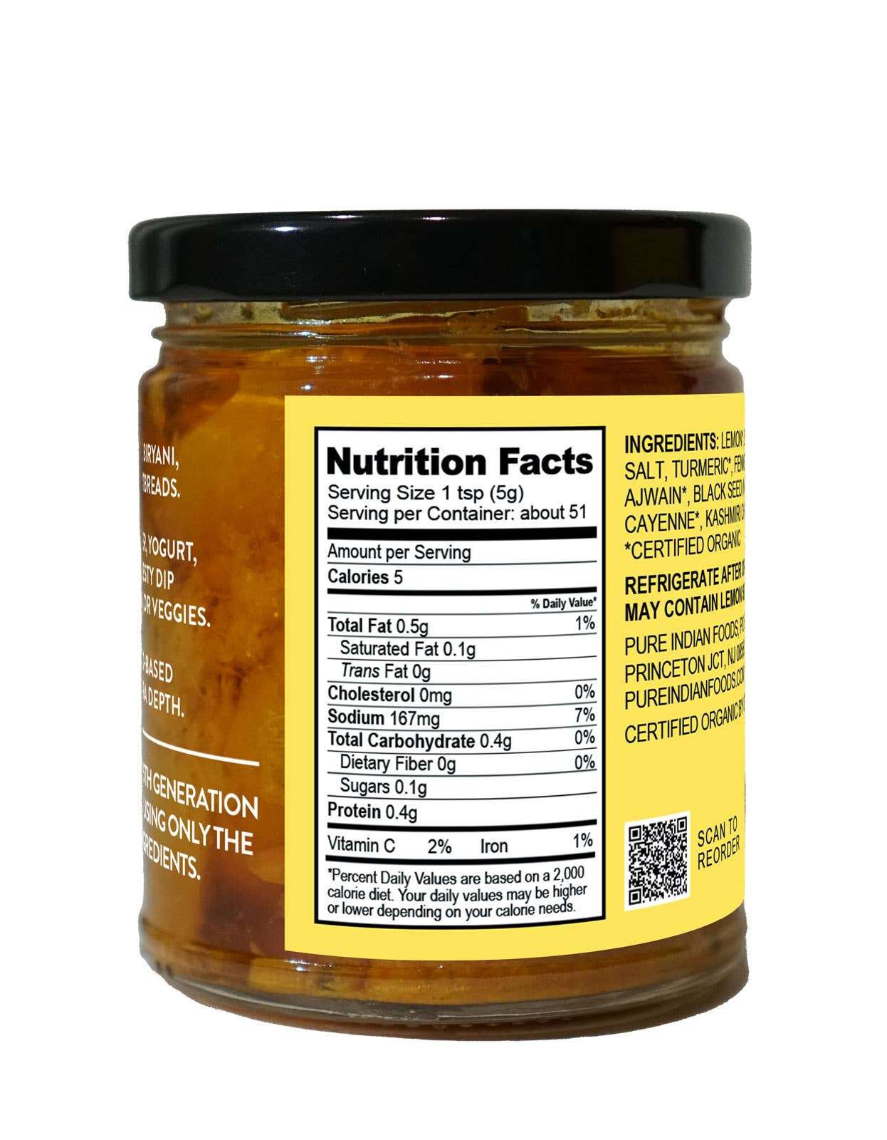 Fermented Lemon Pickle, Certified Organic - 9 oz