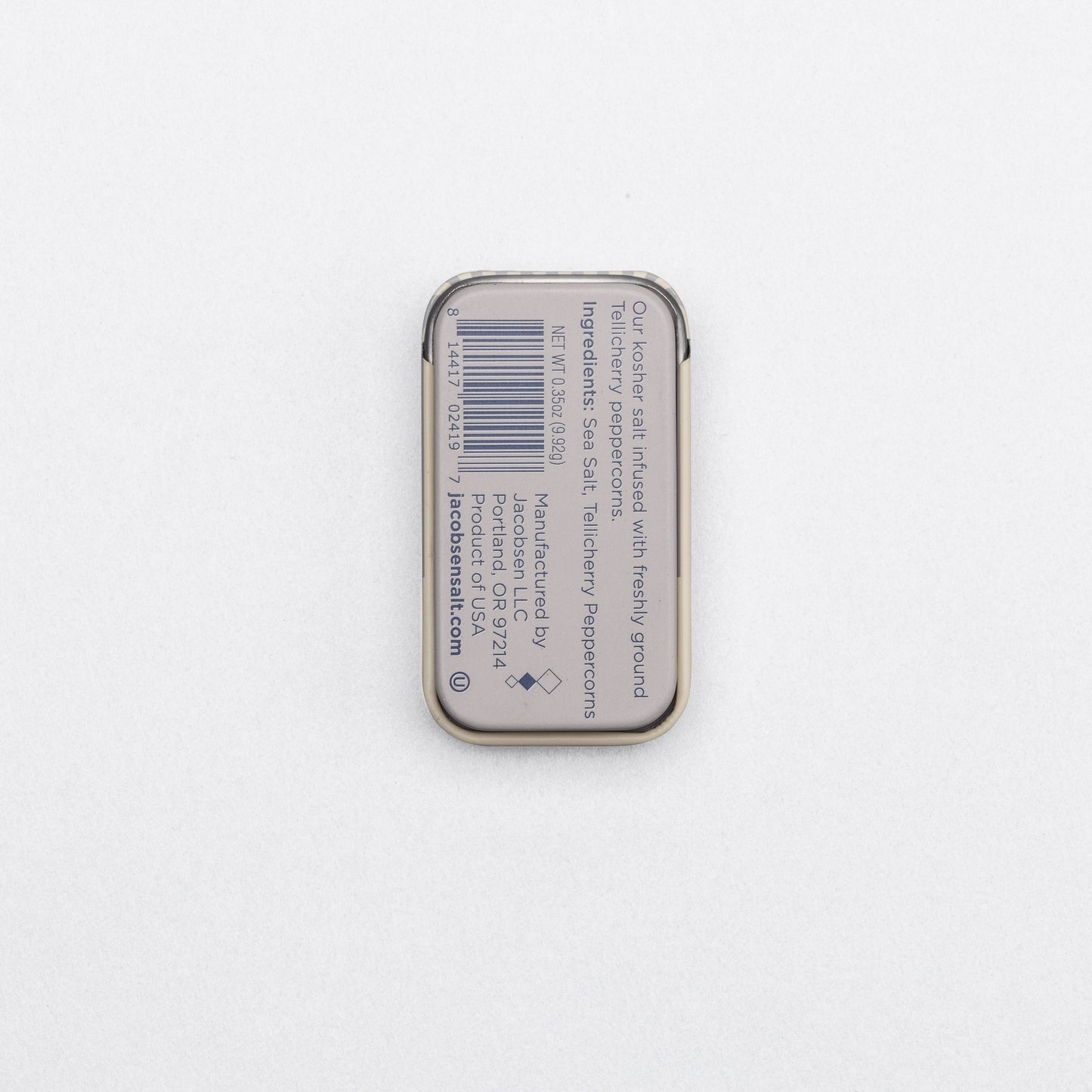 Infused Black Pepper Sea Salt Slide Tin