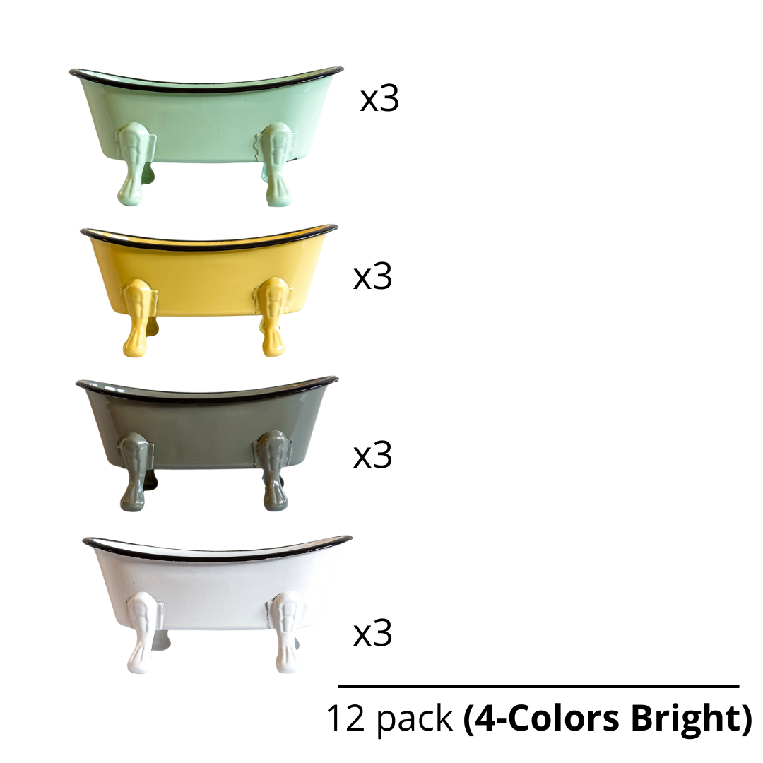Antique Bathtub Soap Dish, 4-Colors Bright