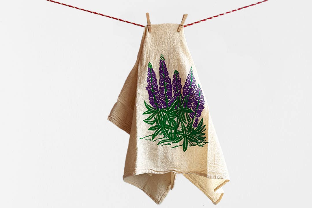 Lupine Tea Towel
