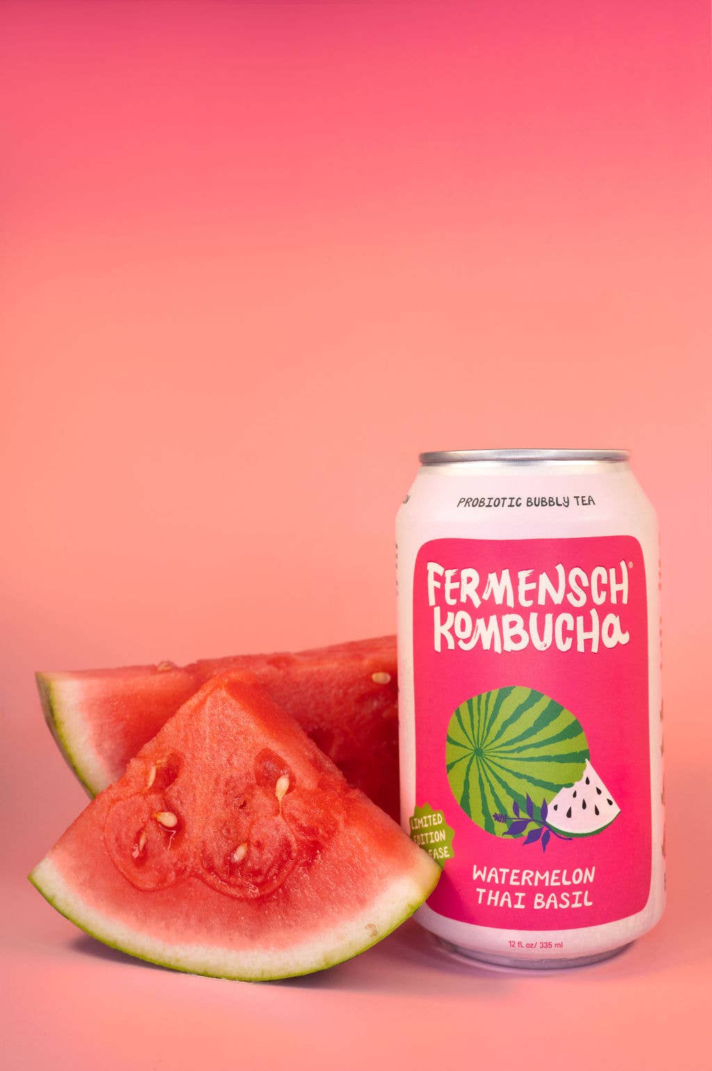 *WATERMELON THAI BASIL* Seasonal Kombucha