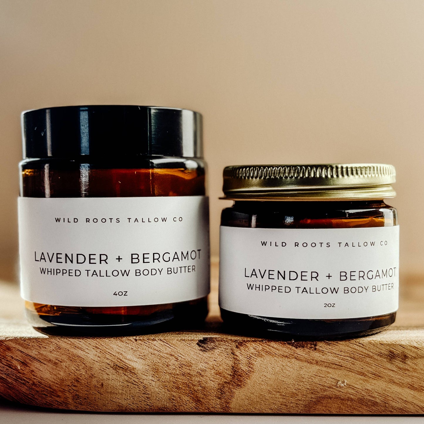 Lavender & Bergamot Tallow Body Butter | Calming Body Whip