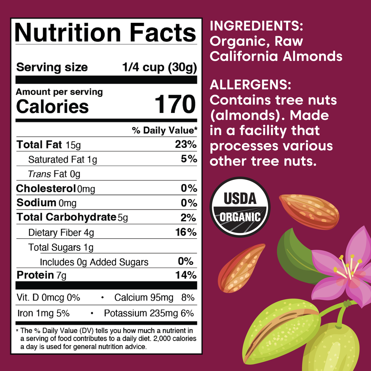 Organic California Almonds