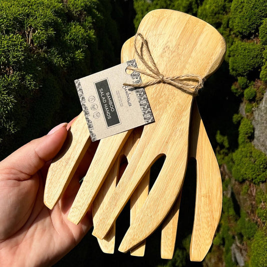 Bamboo Salad Hands Set | Faire Market Bestseller