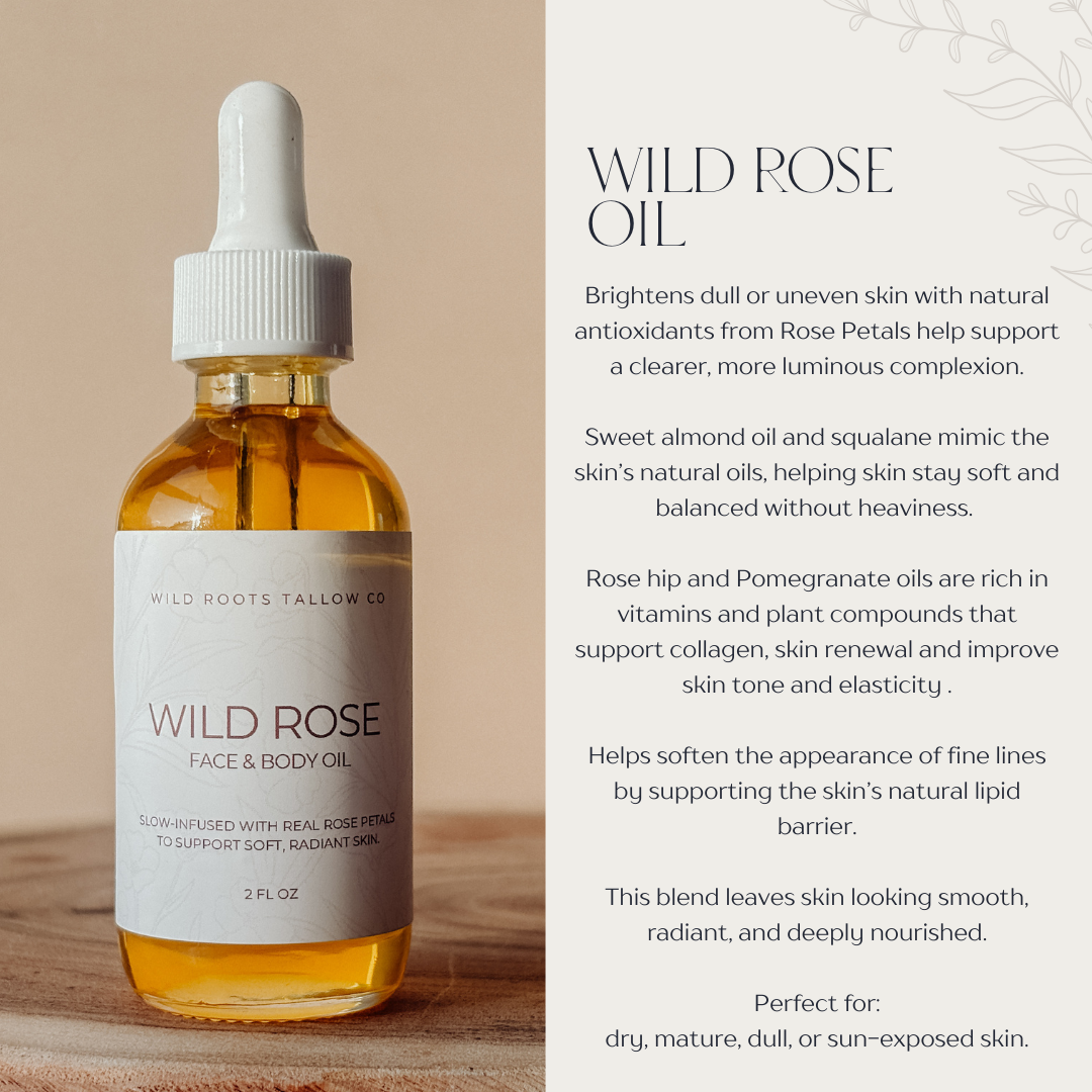 Wild Rose Infused Face and Body Oil
