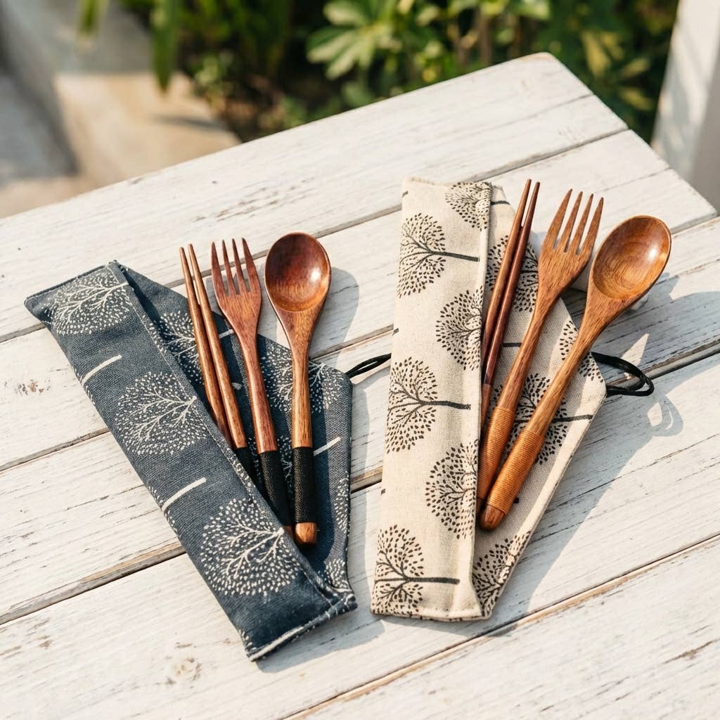 Coconut Utensil Cutlery Set | Earth Day Bestseller