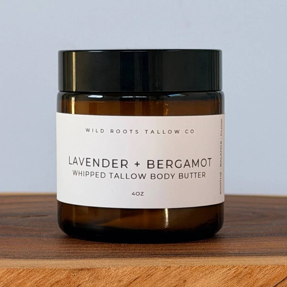 Lavender & Bergamot Tallow Body Butter | Calming Body Whip