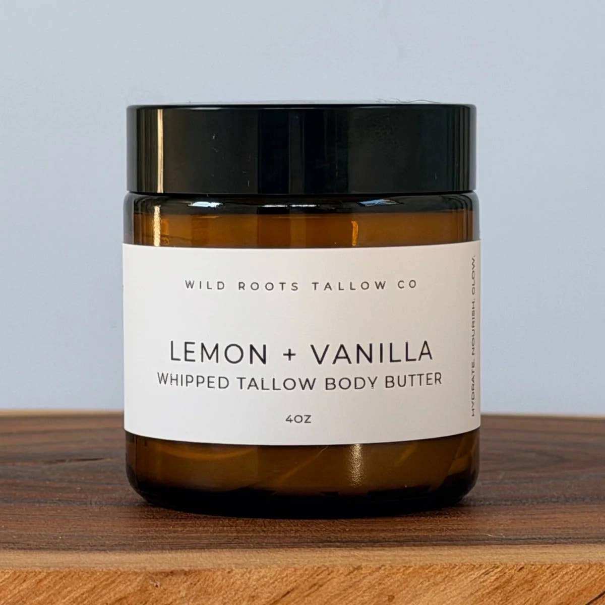 Lemon + Vanilla Tallow Body Butter | Brightening Body Whip