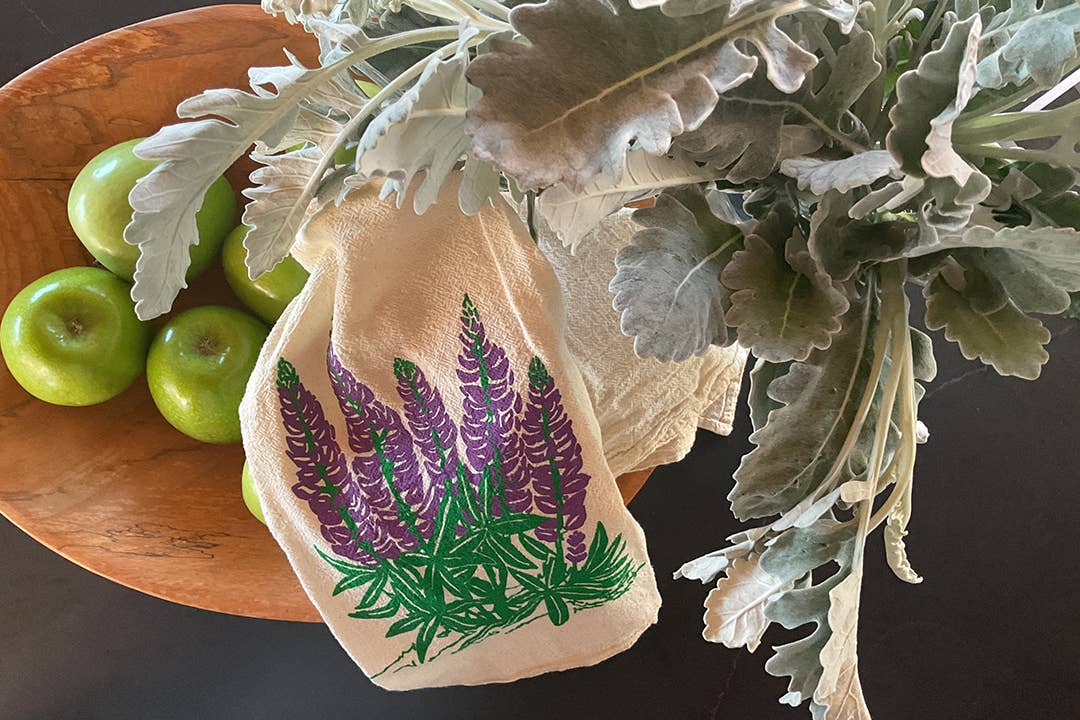Lupine Tea Towel